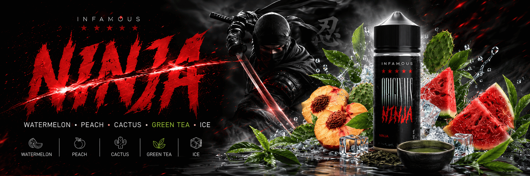 infamous ninja aroma banner vaping cz